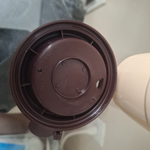 Tim Hortons Always Fresh 2012 Beige  Thermo-Serv Trave Coffee/Tea Mug Tumbler - Picture 4 of 5